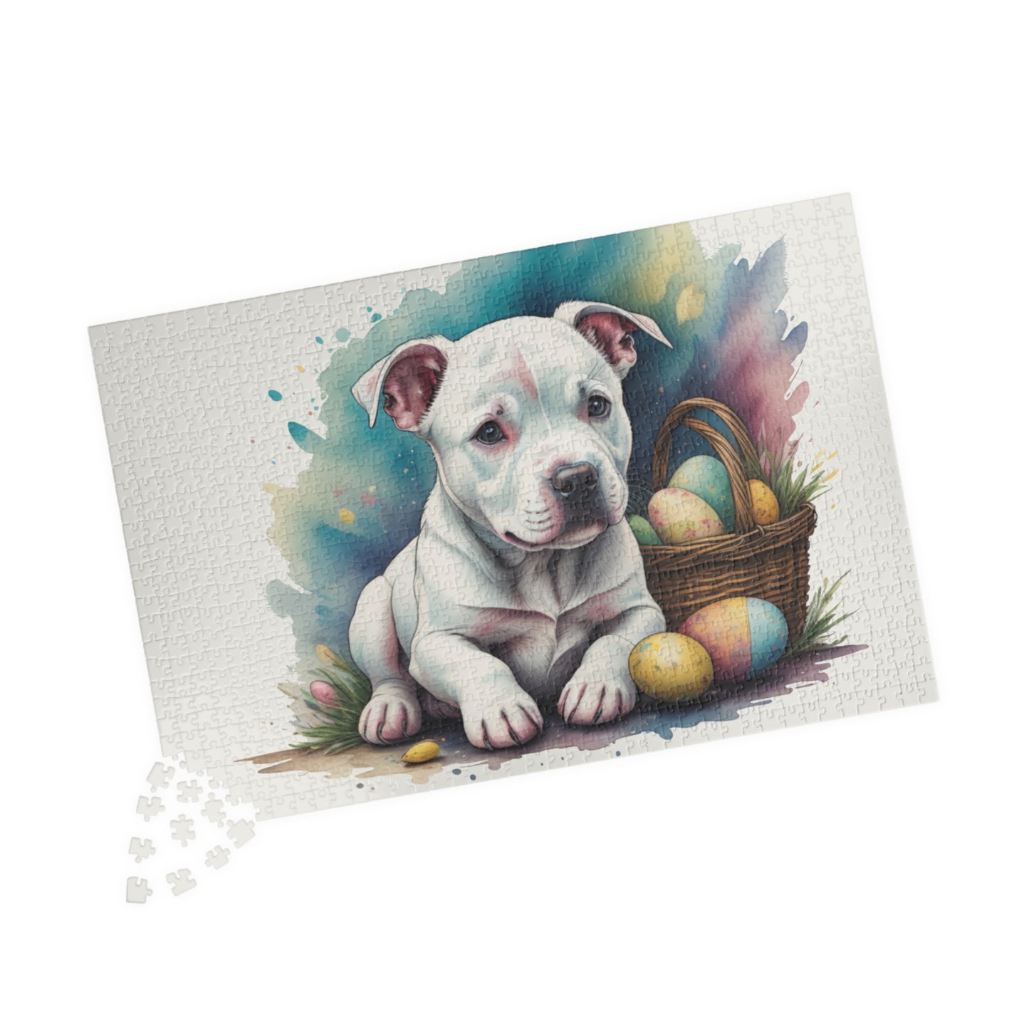 Pitbull - Hoppy Paws Easter Delight Mental Health Puzzle