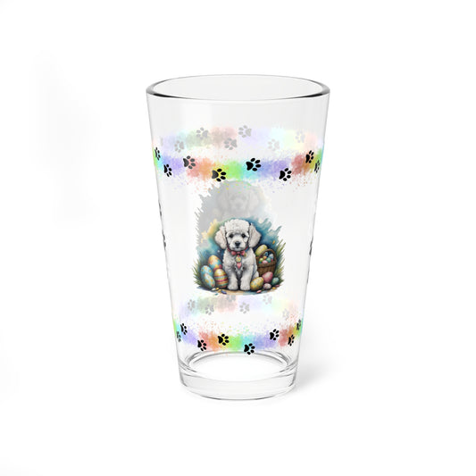 Poodle - Pawsitively Joyful Easter Puppy - Pint Glass, 16oz