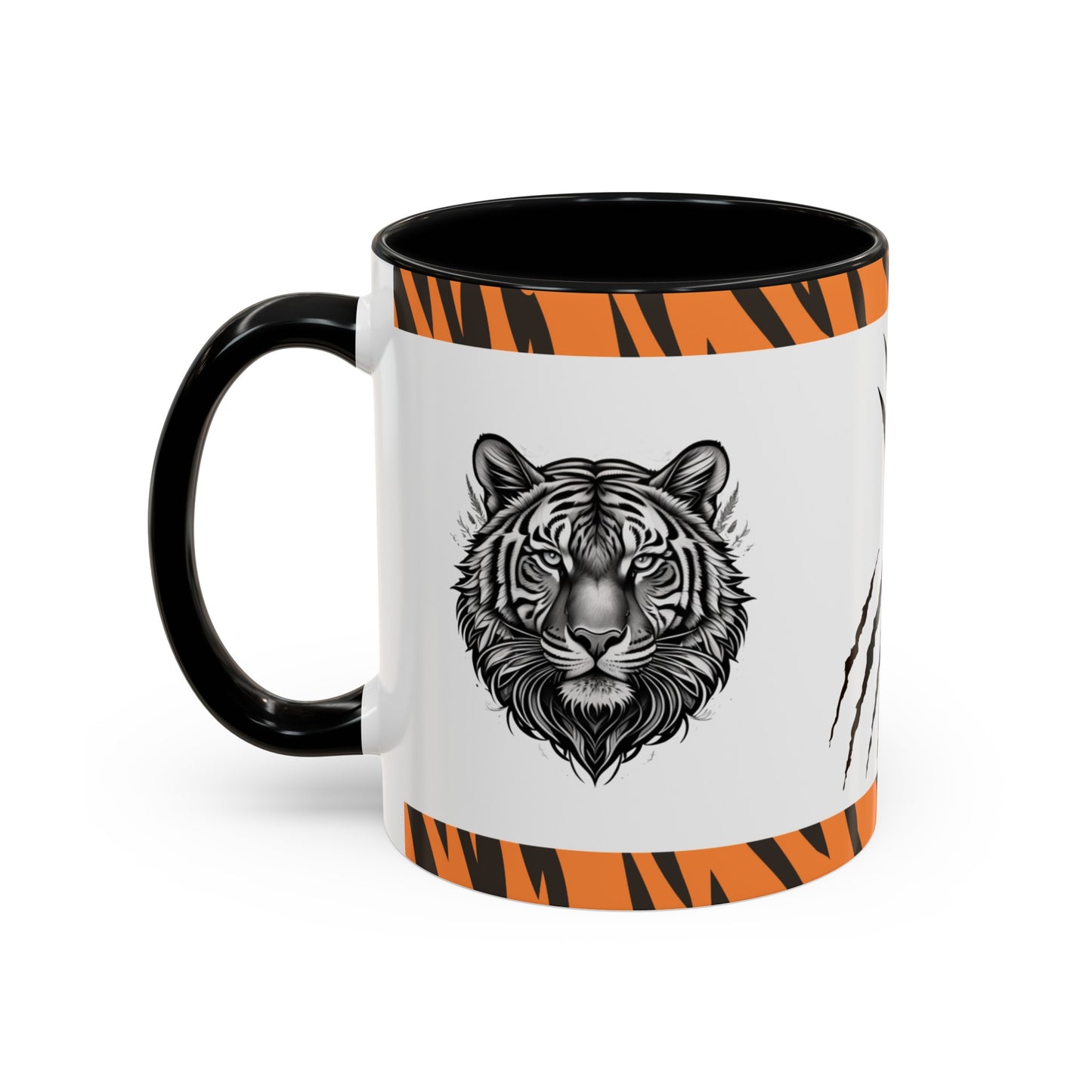 Majestic Roar: Tiger Accent Coffee Mug (11, 15oz)