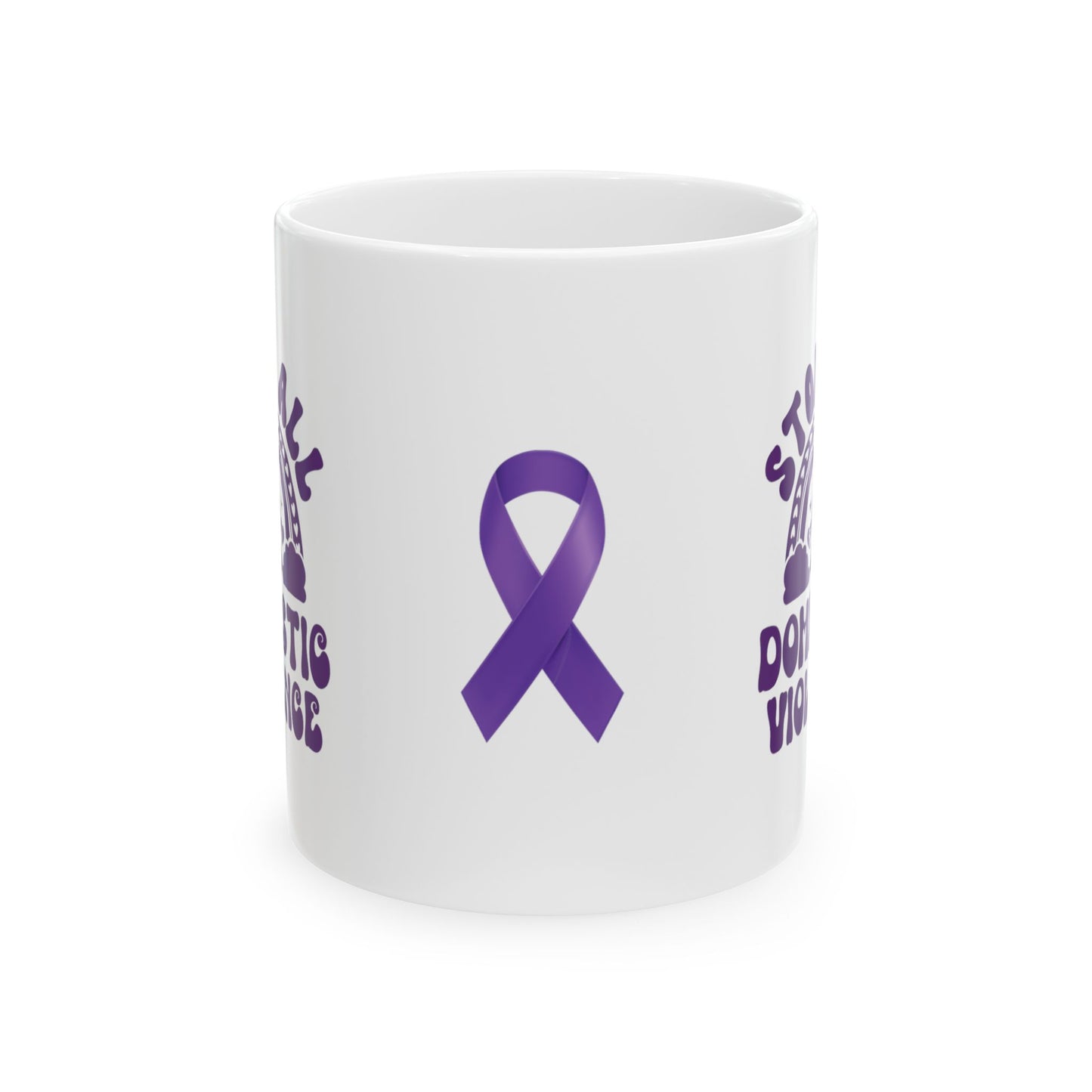 Stop All Domestic Violence Ceramic Mug, (11oz, 15oz)