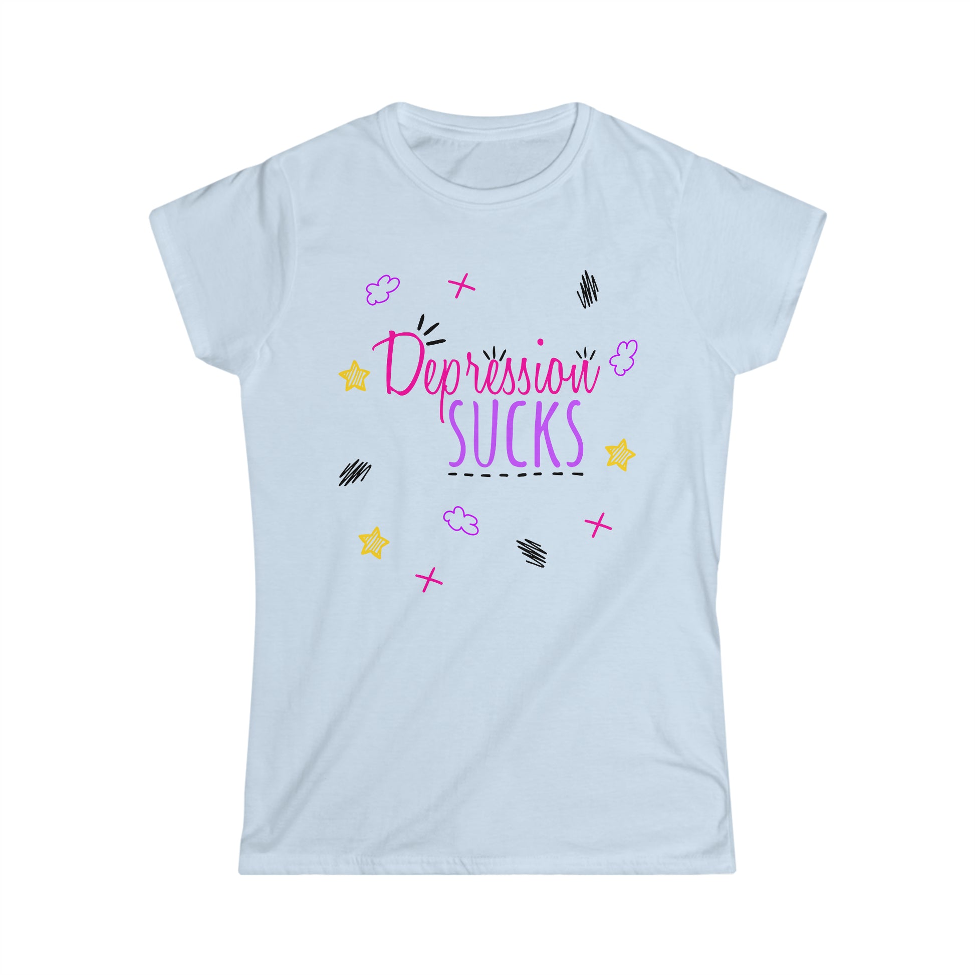 Depression Sucks - Women's Softstyle Tee