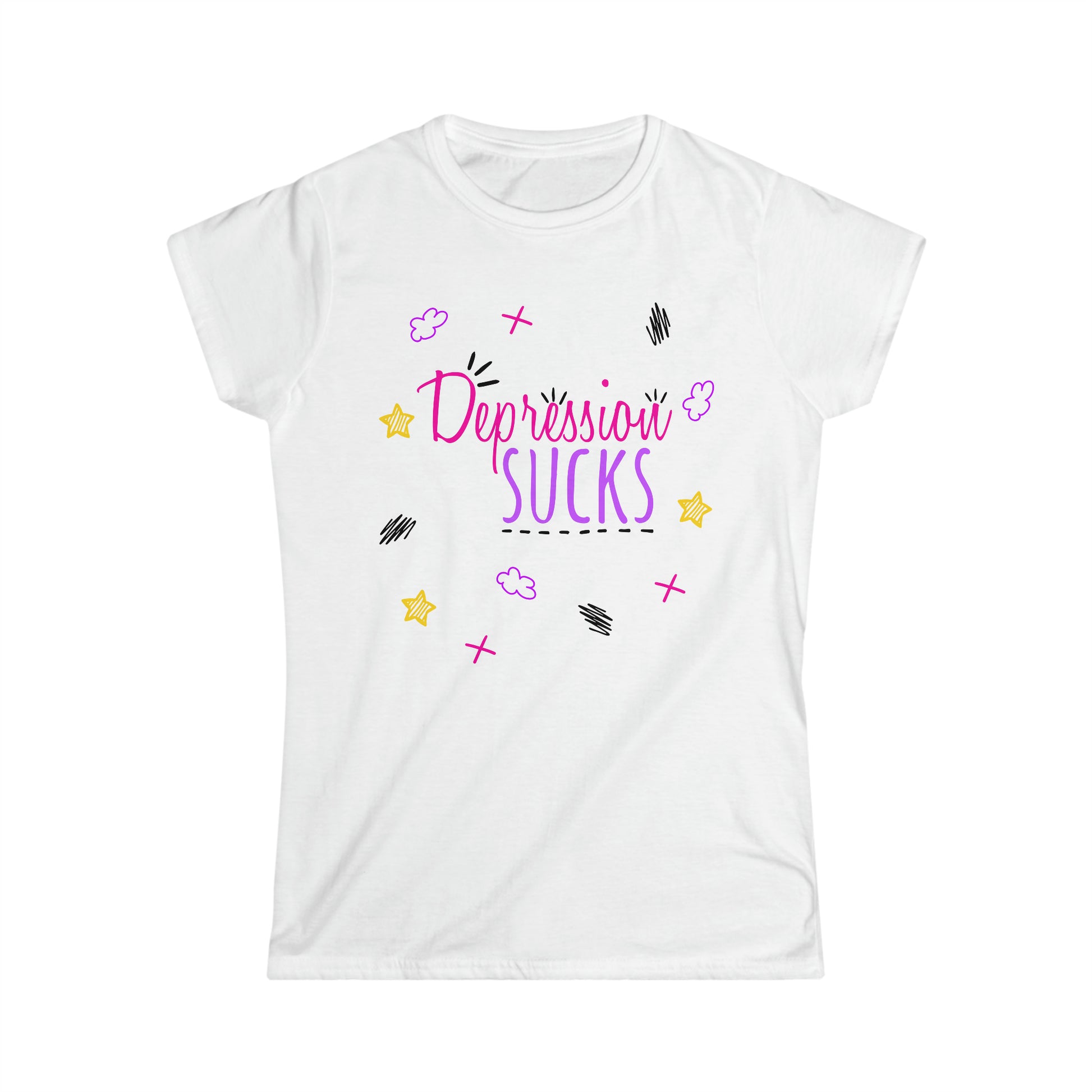 Depression Sucks - Women's Softstyle Tee