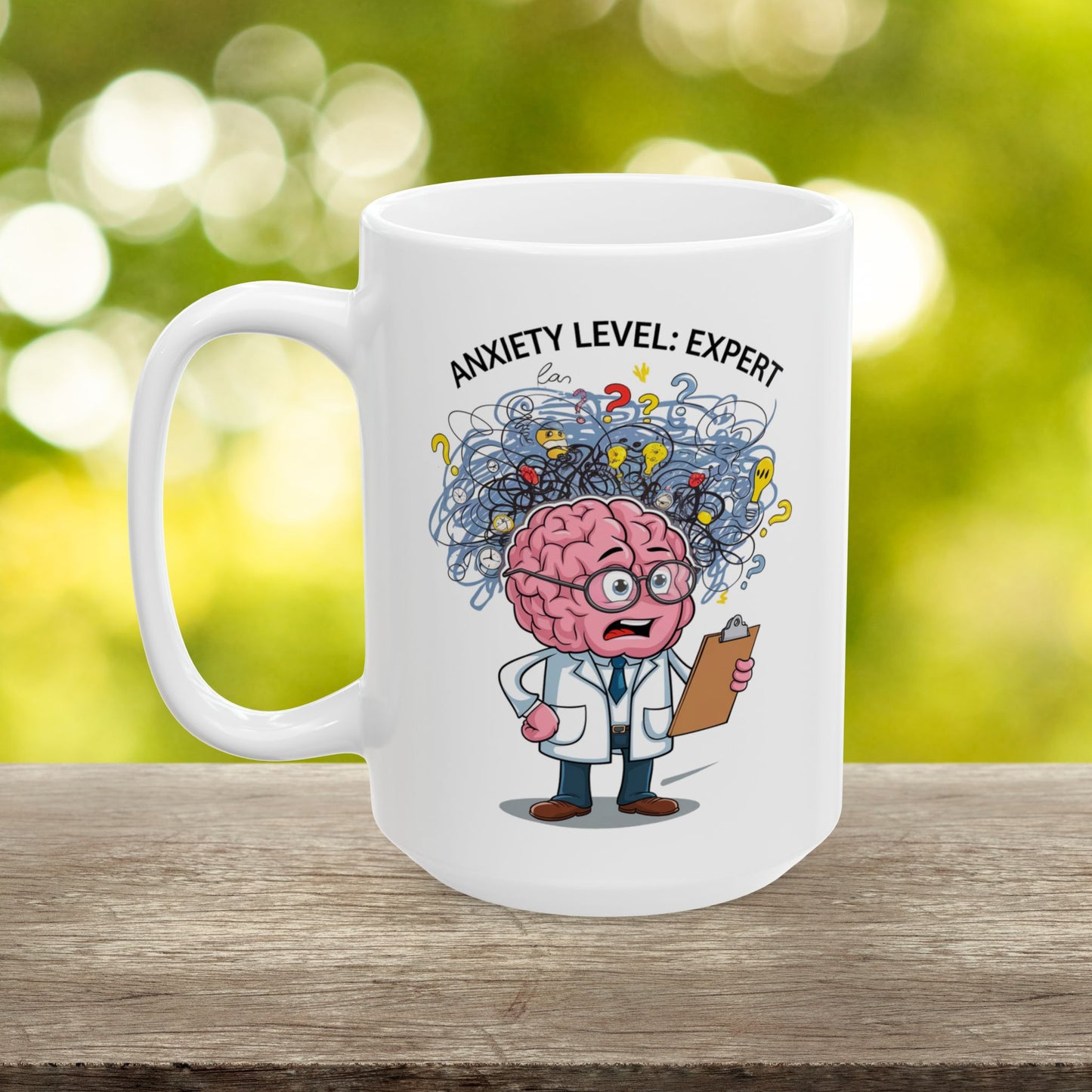 Anxiety Level: Expert  - Ceramic Mug, (11oz, 15oz)