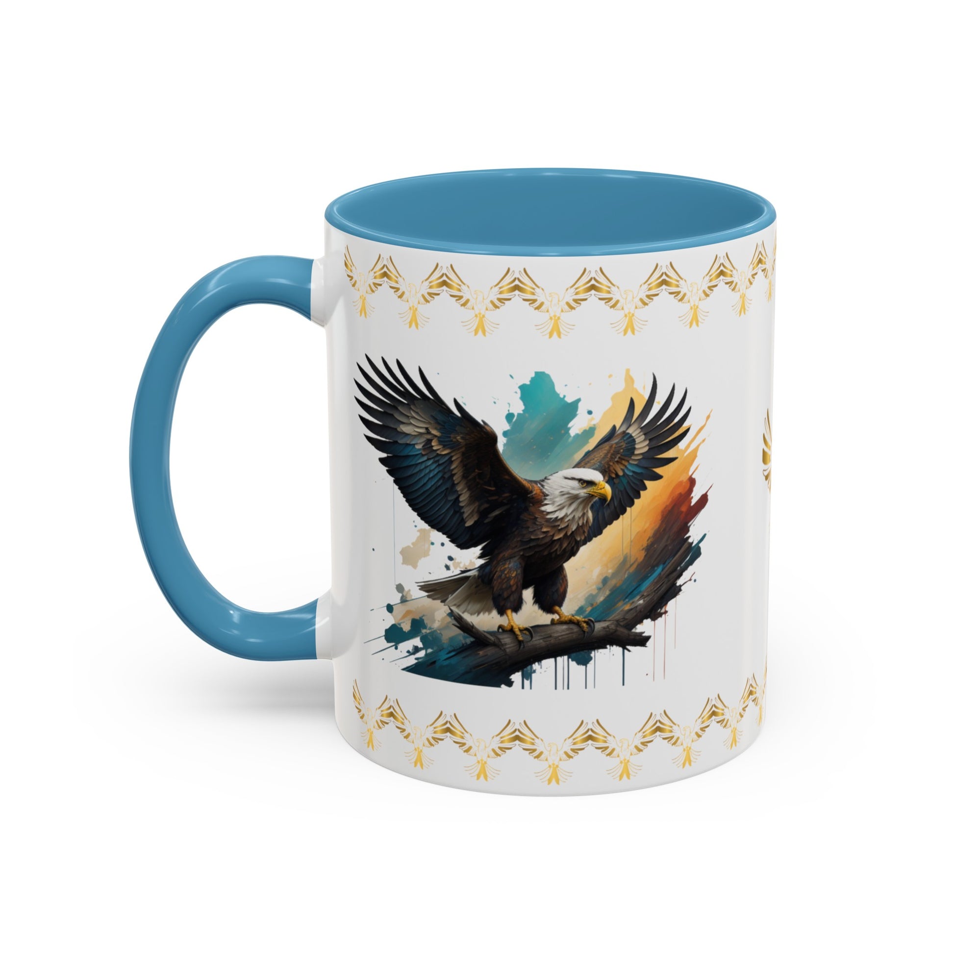 Inspirational Eagle Flight: Eagle Accent Coffee Mug (11, 15oz)