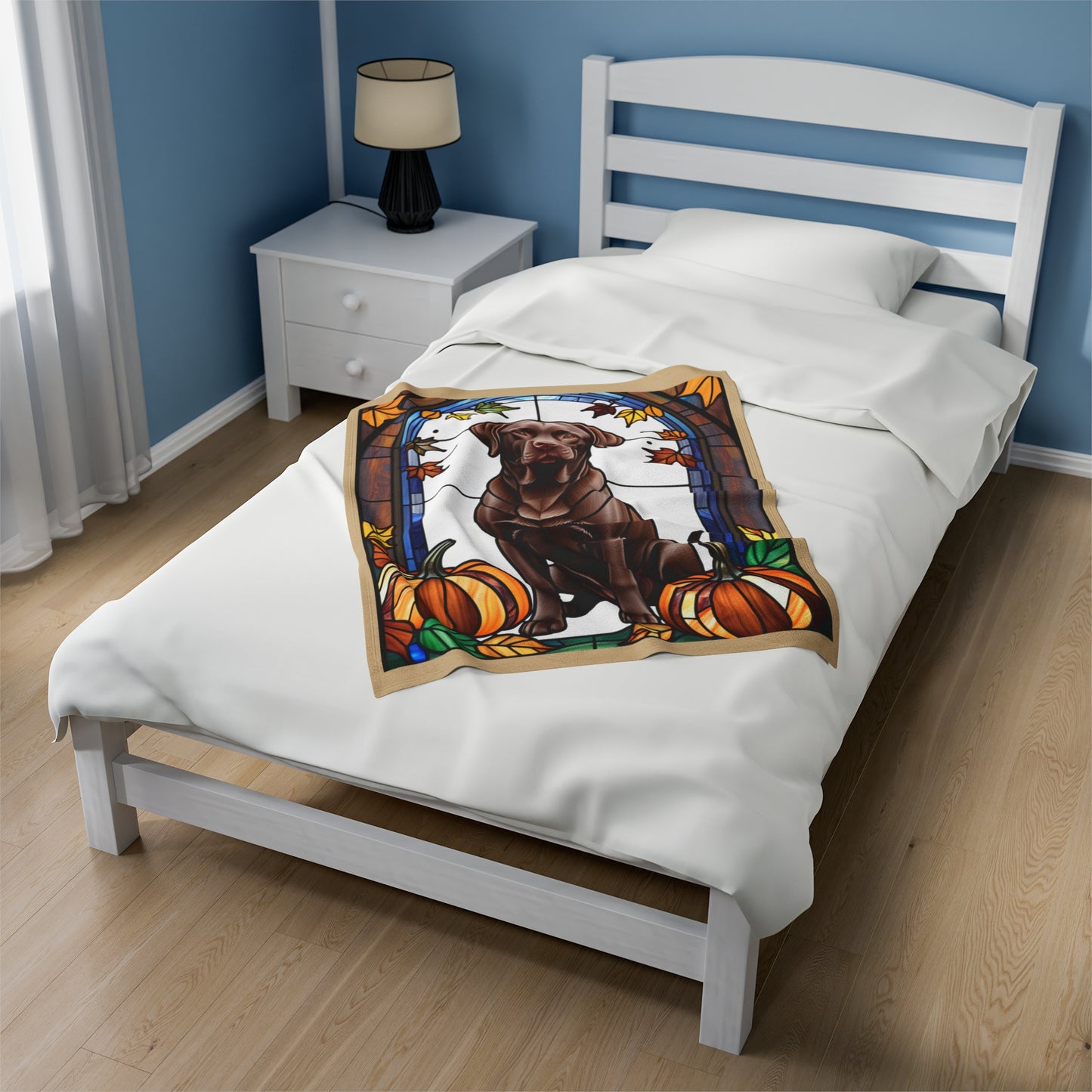 Chocolate Labrador Dog Blanket - Pet Lover Gift, Chocolate Labrador Pet Blanket, Dog Lover Gift