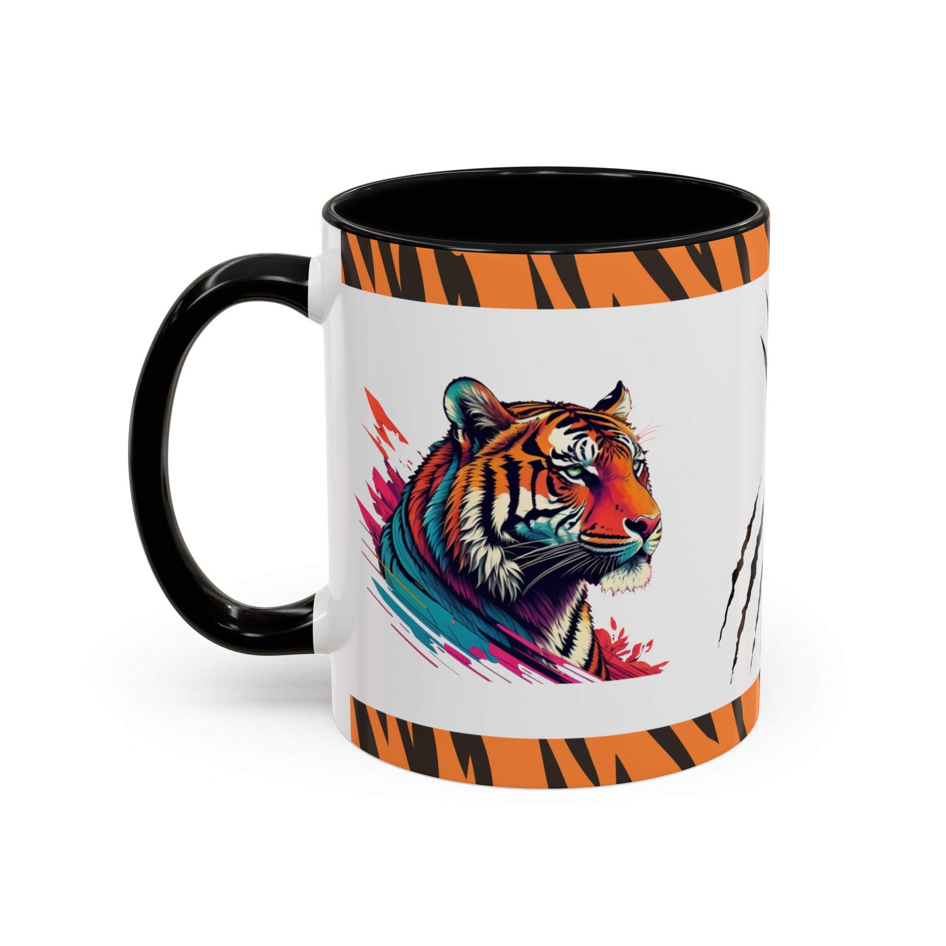 Calm in the Tiger's Stripes: Tiger Accent Coffee Mug (11, 15oz)