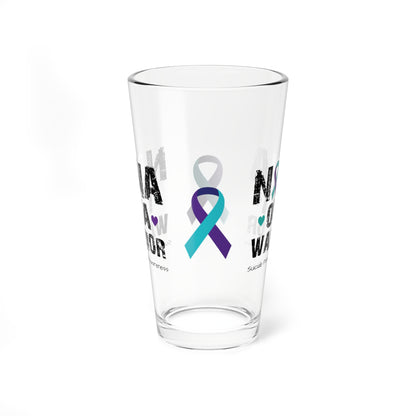 Nana of a Warrior - Suicide Prevention Awareness Warrior Pint Glass, 16oz