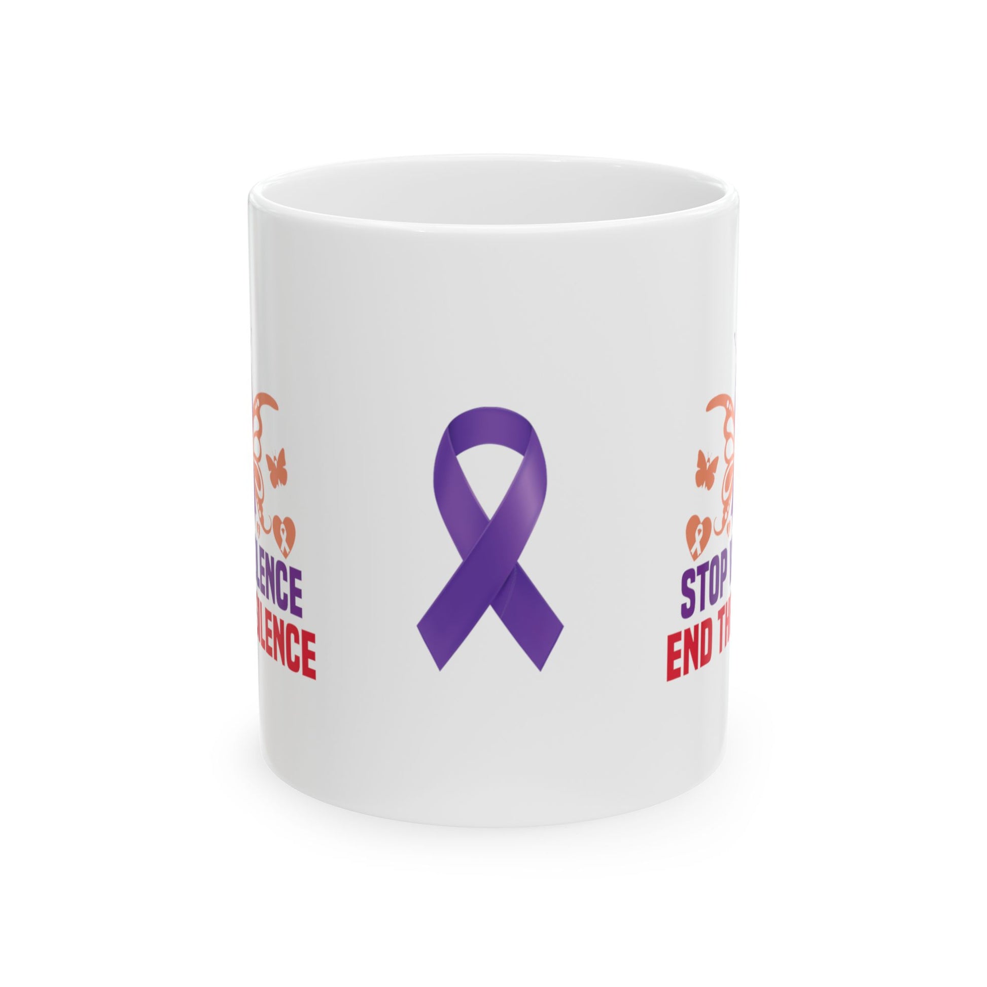 Stop Violence End The Silence Ceramic Mug, (11oz, 15oz)