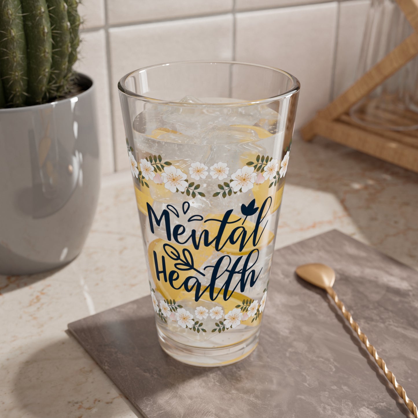 Mental Health - Affirmation Pint Glass, 16oz