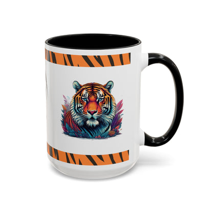 Tigers Resolve: Tiger Accent Coffee Mug (11, 15oz)