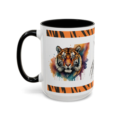 Stalking Serenity Tiger Therapy: Tiger Accent Coffee Mug (11, 15oz)