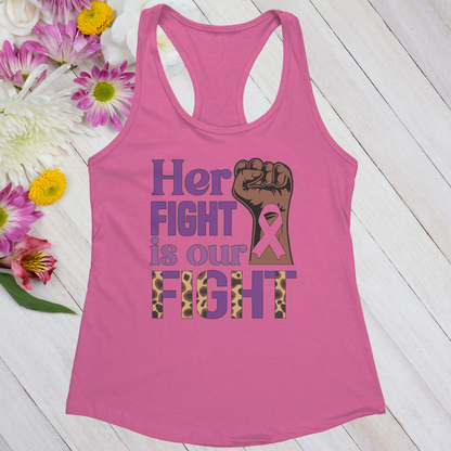 Her Fight Is Our Fight Women's Ideal Racerback Tank