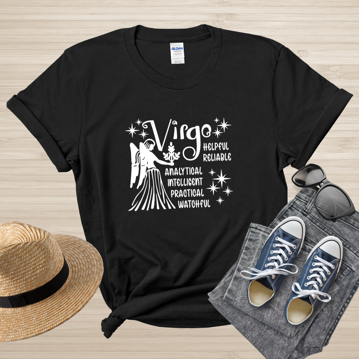 Virgo Zodiac T-Shirt, Astrology Shirt for Virgo, Horoscope Gift, Virgo Birthday, Virgo Season Gift, Perfect Gift for Virgo, Zodiac Sign Tee