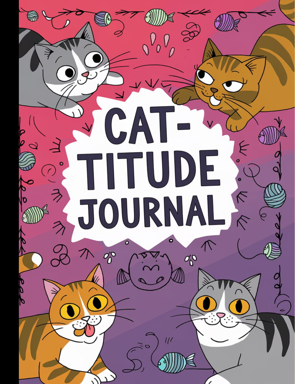 Cat-titude Journal Composition Notebook for Journaling, Therapy, Self-Care, Anxiety, Mindfulness, Affirmations & Wellness Writing