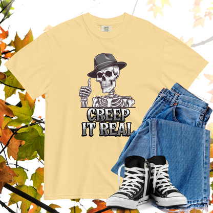 Creep It Real Comfort Colors Heavyweight Halloween T-shirt