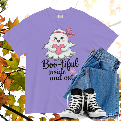 Boo-tiful Inside And Out Comfort Colors Heavyweight Halloween T-shirt