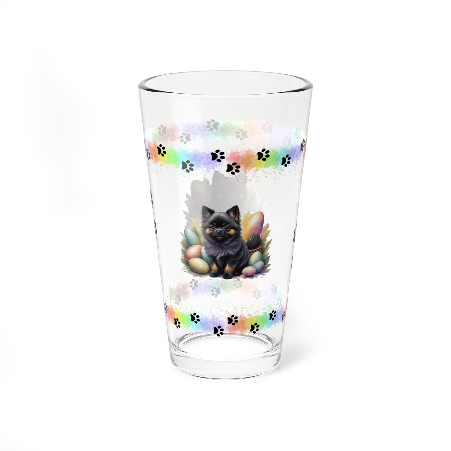 Pomeranian - Pawsitively Joyful Easter Puppy - Pint Glass, 16oz