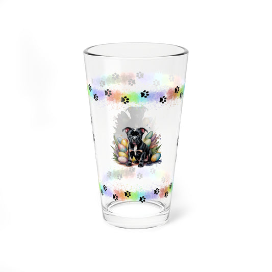 Pitbull - Pawsitively Joyful Easter Puppy - Pint Glass, 16oz