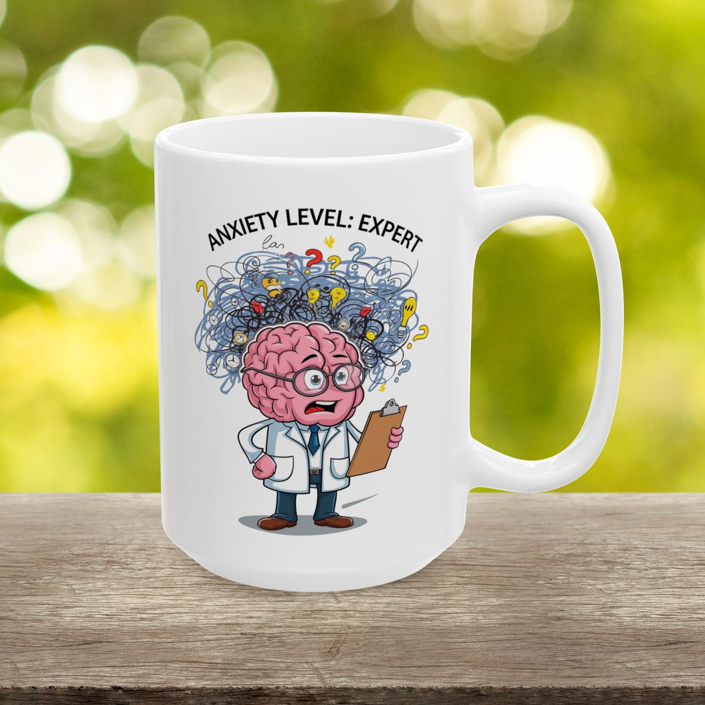 Anxiety Level: Expert  - Ceramic Mug, (11oz, 15oz)