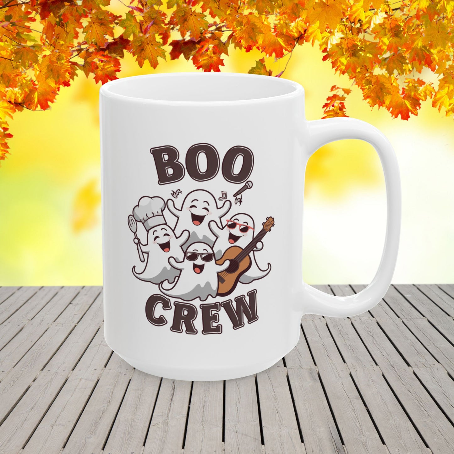 Boo Crew Ceramic Mug, (11oz, 15oz)