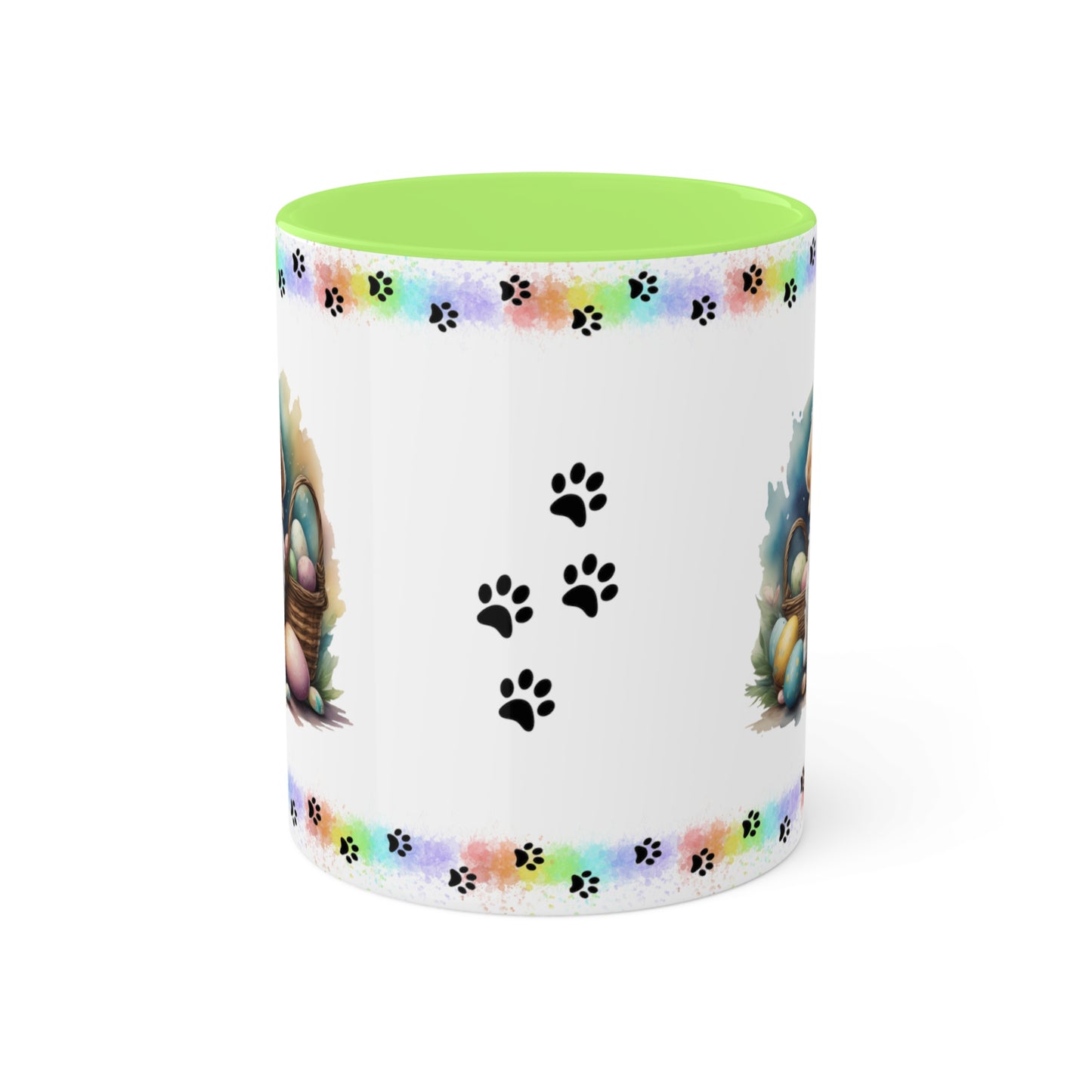 Cocker Spaniel - Eggstra-Adorable Easter Puppy Two-Tone Coffee Mug, 11oz