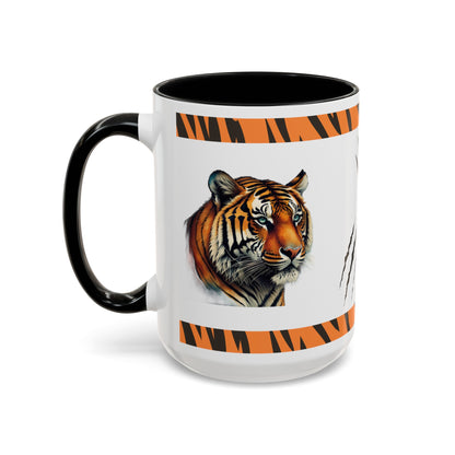 Thrive with the Mental Tiger: Tiger Accent Coffee Mug (11, 15oz)