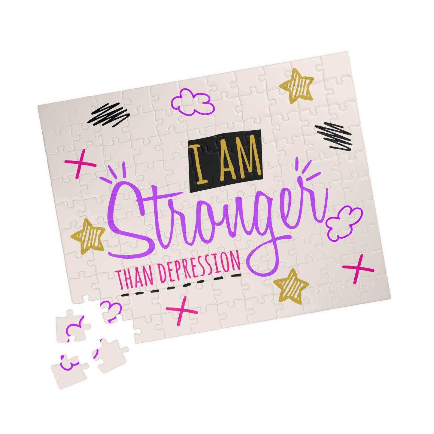 I Am Stronger Than Depression - Depression Awareness Puzzle