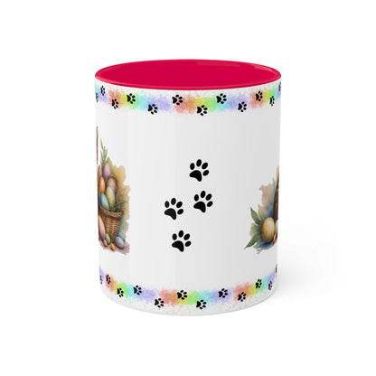 Bengal - Eggstra-Adorable Easter Kitten Two-Tone Coffee Mug, 11oz