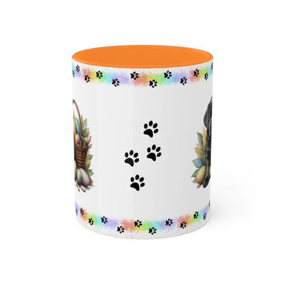 Newfoundland - Eggstra-Adorable Easter Puppy Two-Tone Coffee Mug, 11oz