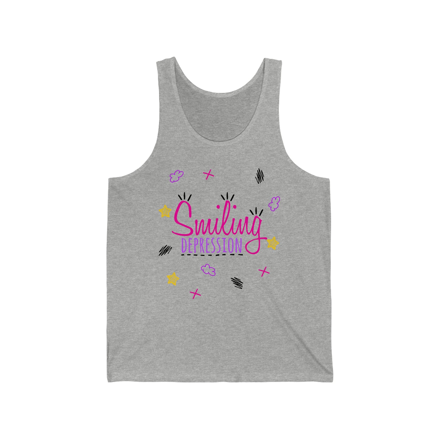 Smiling Depression - Unisex Jersey Tank