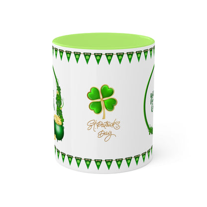 You Are Enough - Inspirational St. Patrick's Day Two-Tone Coffee Mug