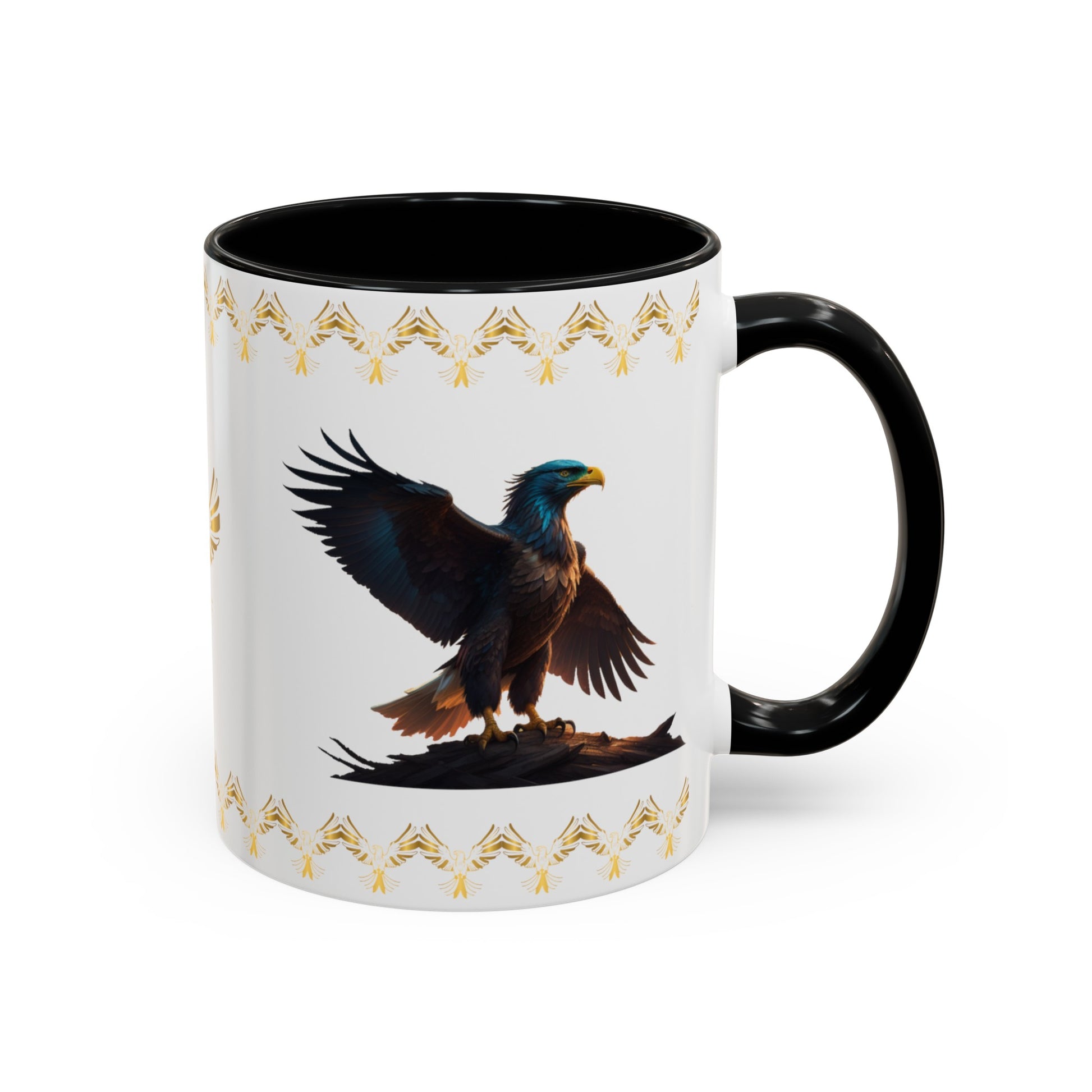 Wingspan of Strength: Eagle Accent Coffee Mug (11, 15oz)