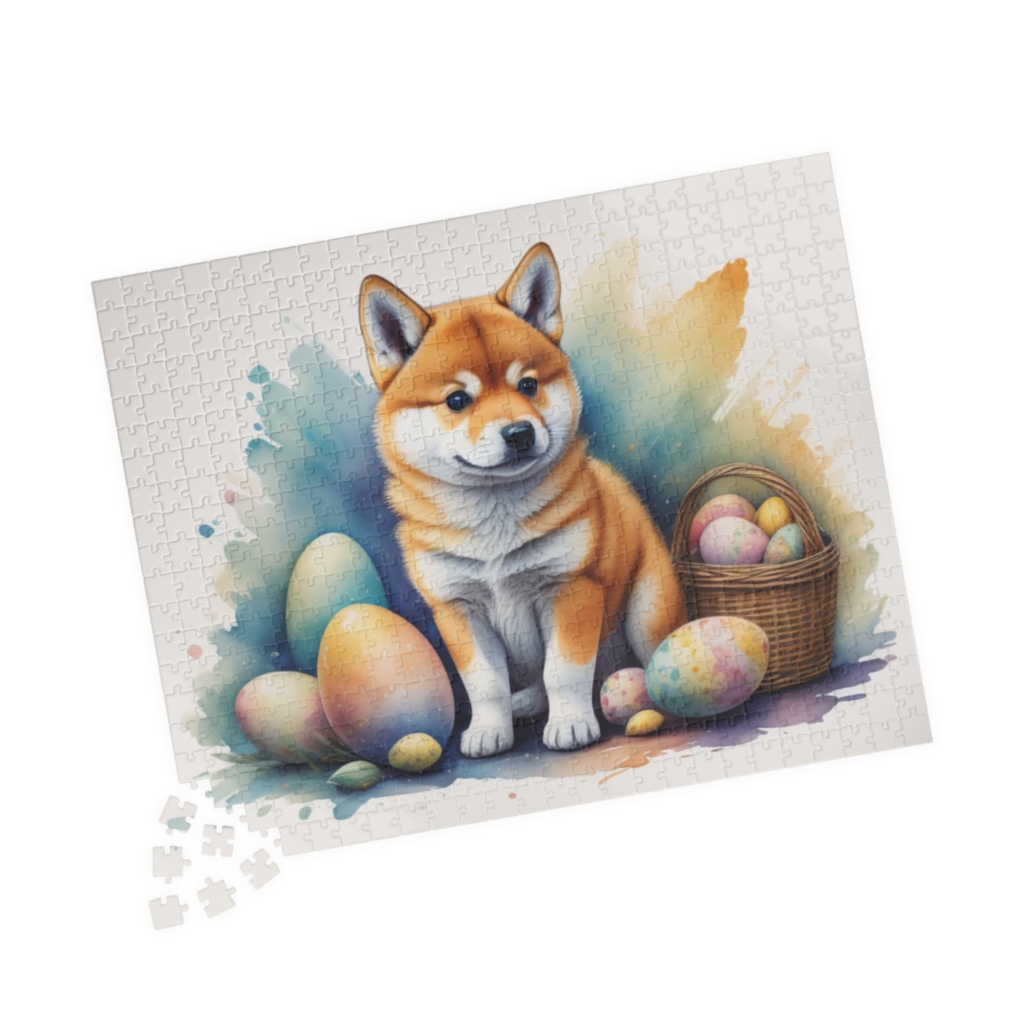 Shiba Inu - Hoppy Paws Easter Delight Mental Health Puzzle