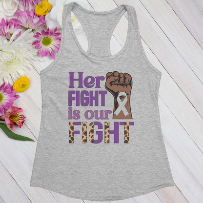 Her Fight Is Our Fight Women's Ideal Racerback Tank