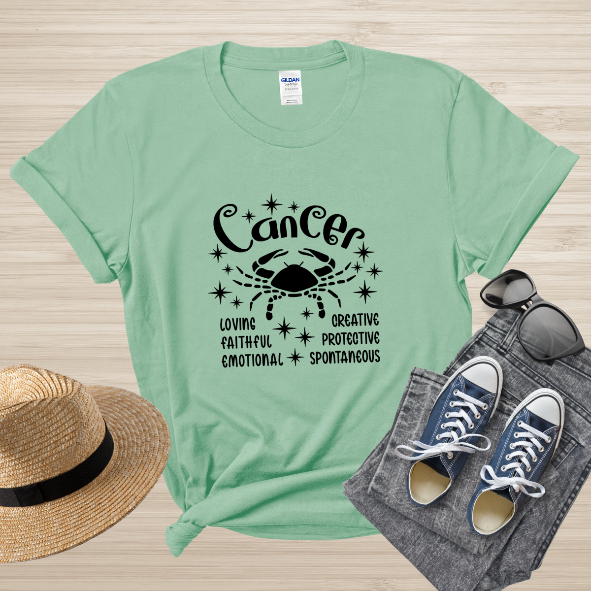 Cancer Zodiac T-Shirt, Astrology Shirt for Cancer, Horoscope Gift, Cancer Birthday, Cancer Season Gift, Perfect Gift for Cancer, Zodiac Tee