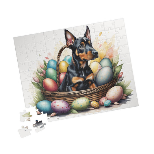 Doberman - Hoppy Paws Easter Delight Mental Health Puzzle