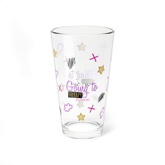 Going To Therapy Will Always Help - Depression Awareness - Pint Glass