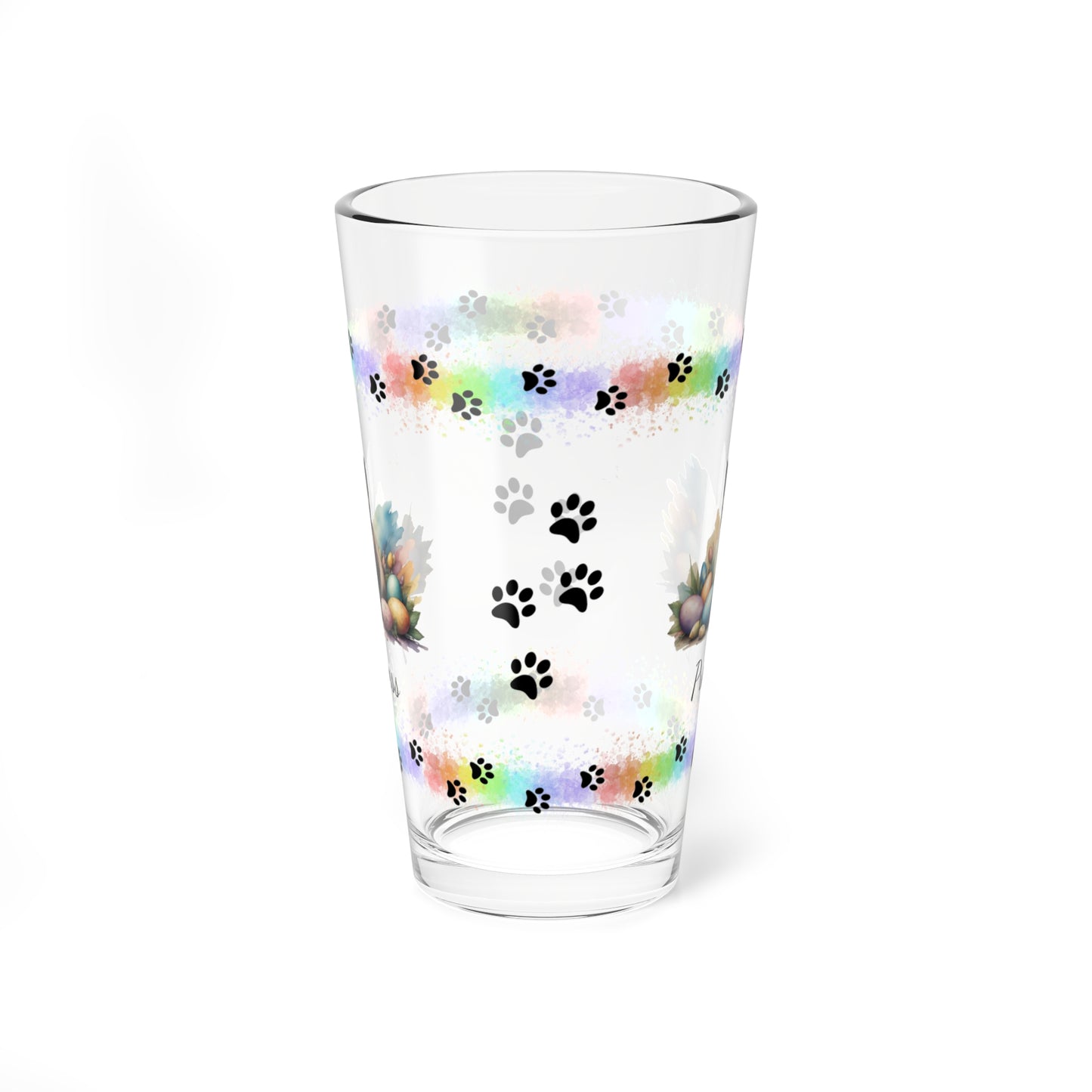 Siamese Easter Kitten 16oz Pint Glass - Personalized Cat-Themed Gift, Mental Health Drinkware, Holiday Décor & Easter Celebration