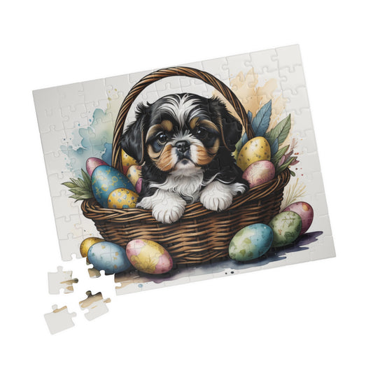 Shih Tzu - Hoppy Paws Easter Delight Mental Health Puzzle