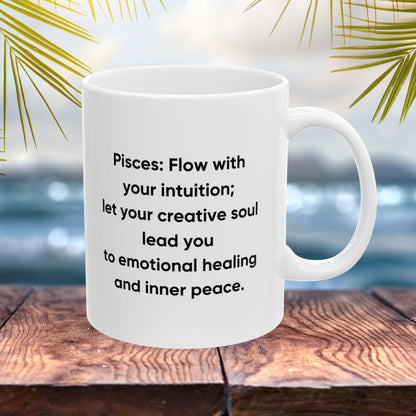 Pisces Personalized Zodiac Mug, Gift for Pisces, Horoscope Gift, Pisces Birthday, Butterfly Design, Astrology Pisces Mug, Pisces Zodiac Sign, Zodiac Gift