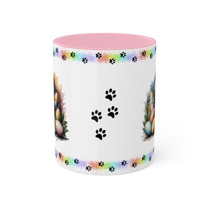 Weimaraner - Eggstra-Adorable Easter Puppy Two-Tone Coffee Mug, 11oz