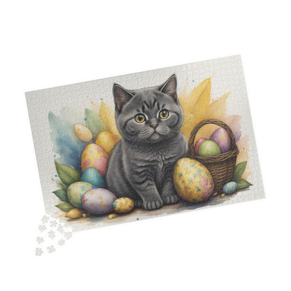 British Shorthair - Hoppy Paws Easter Delight Mental Health Puzzle