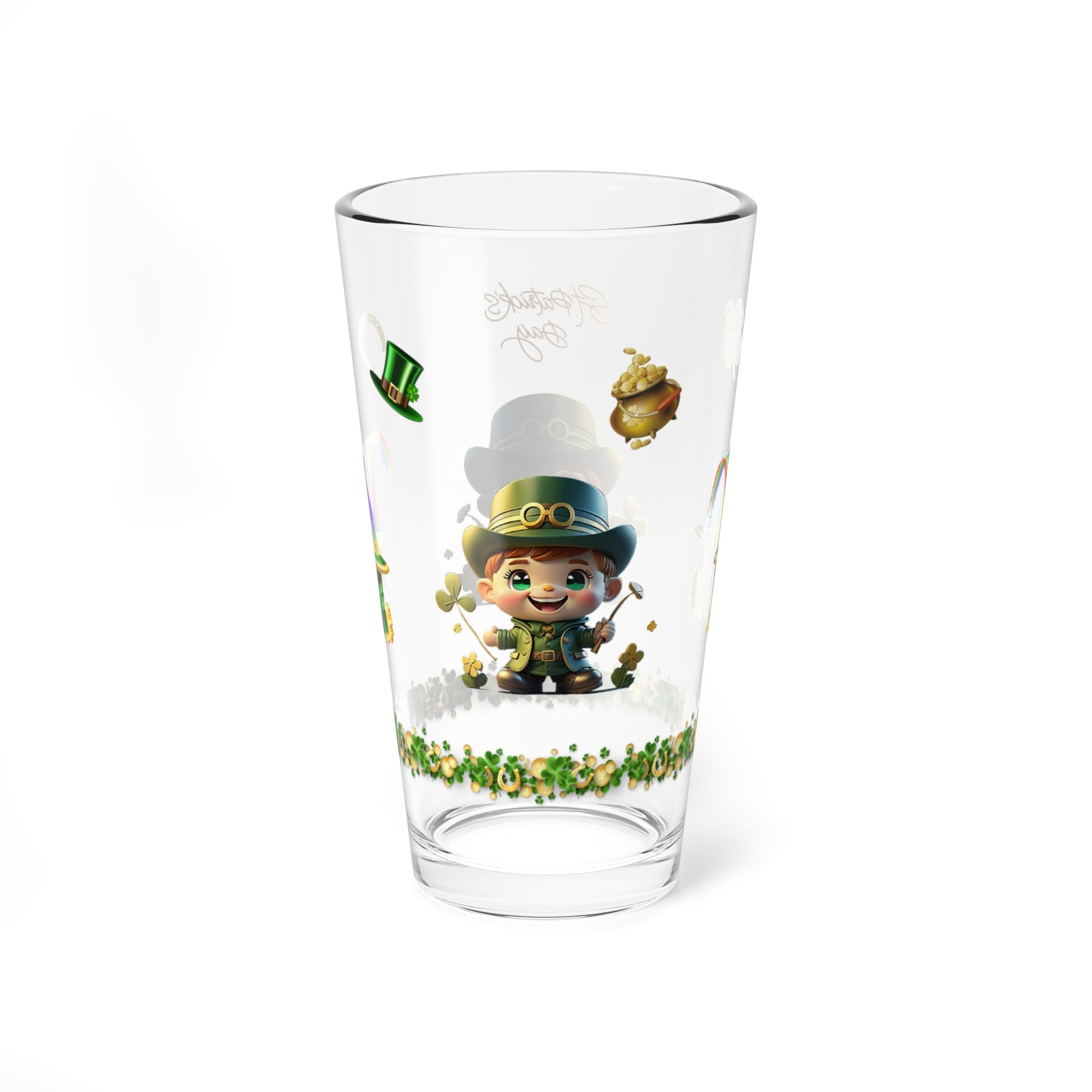 Leprechaun Laughter Logic - St. Patrick's Day Pint Glass, 16oz