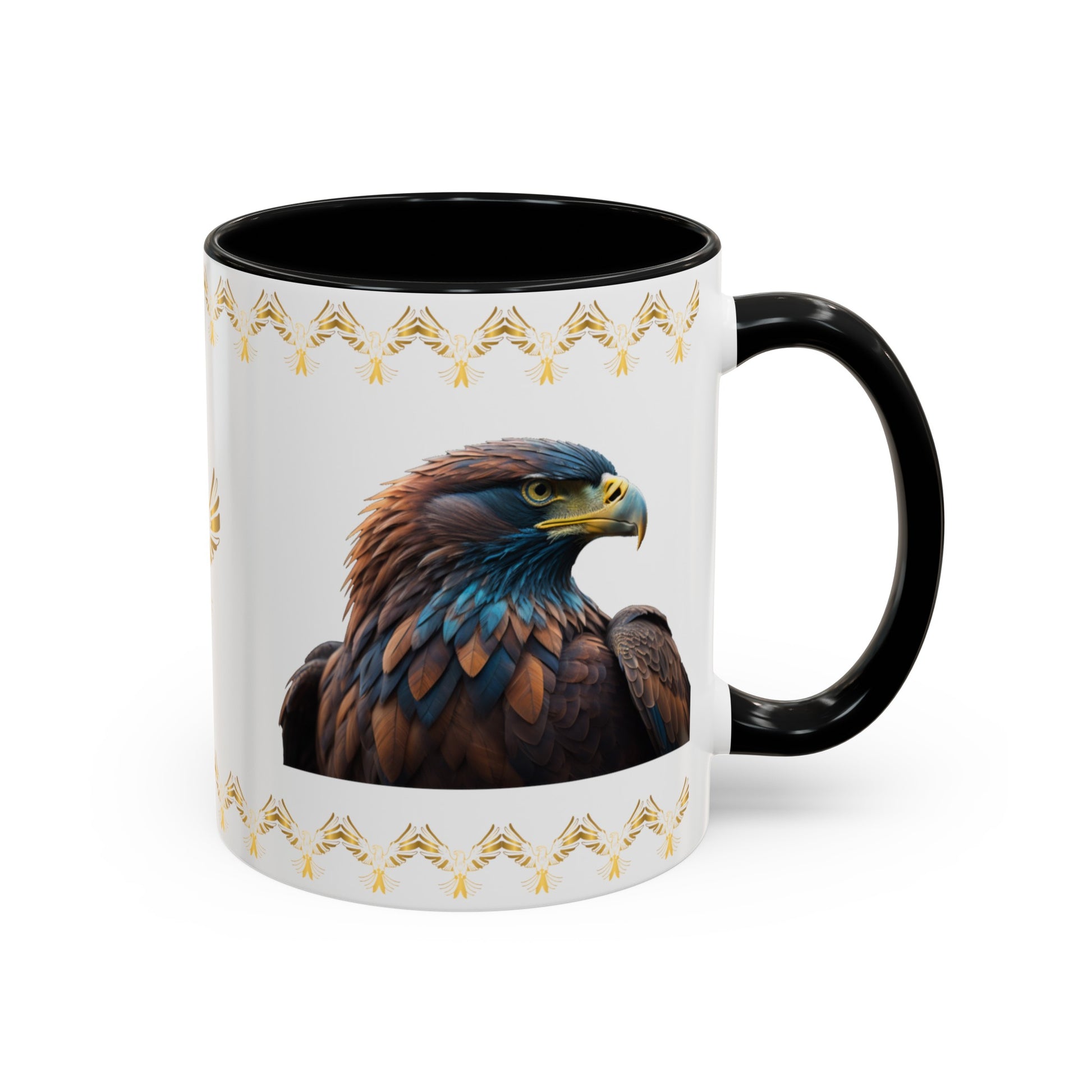 Feathers of Resilience: Eagle Accent Coffee Mug (11, 15oz)