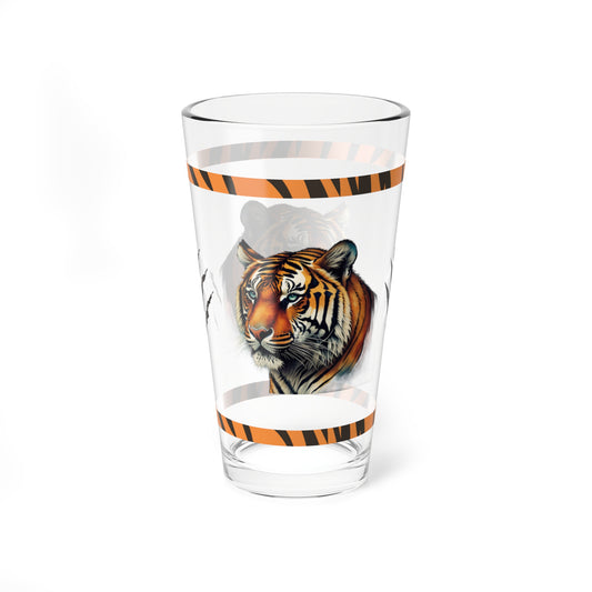 Thrive with the Mental Tiger: Tiger-Inspired Pint Glass, 16oz