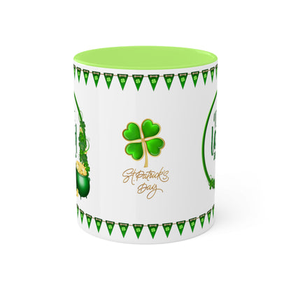 You Are Loved - Inspirational St. Patrick's Day Two-Tone Coffee Mug