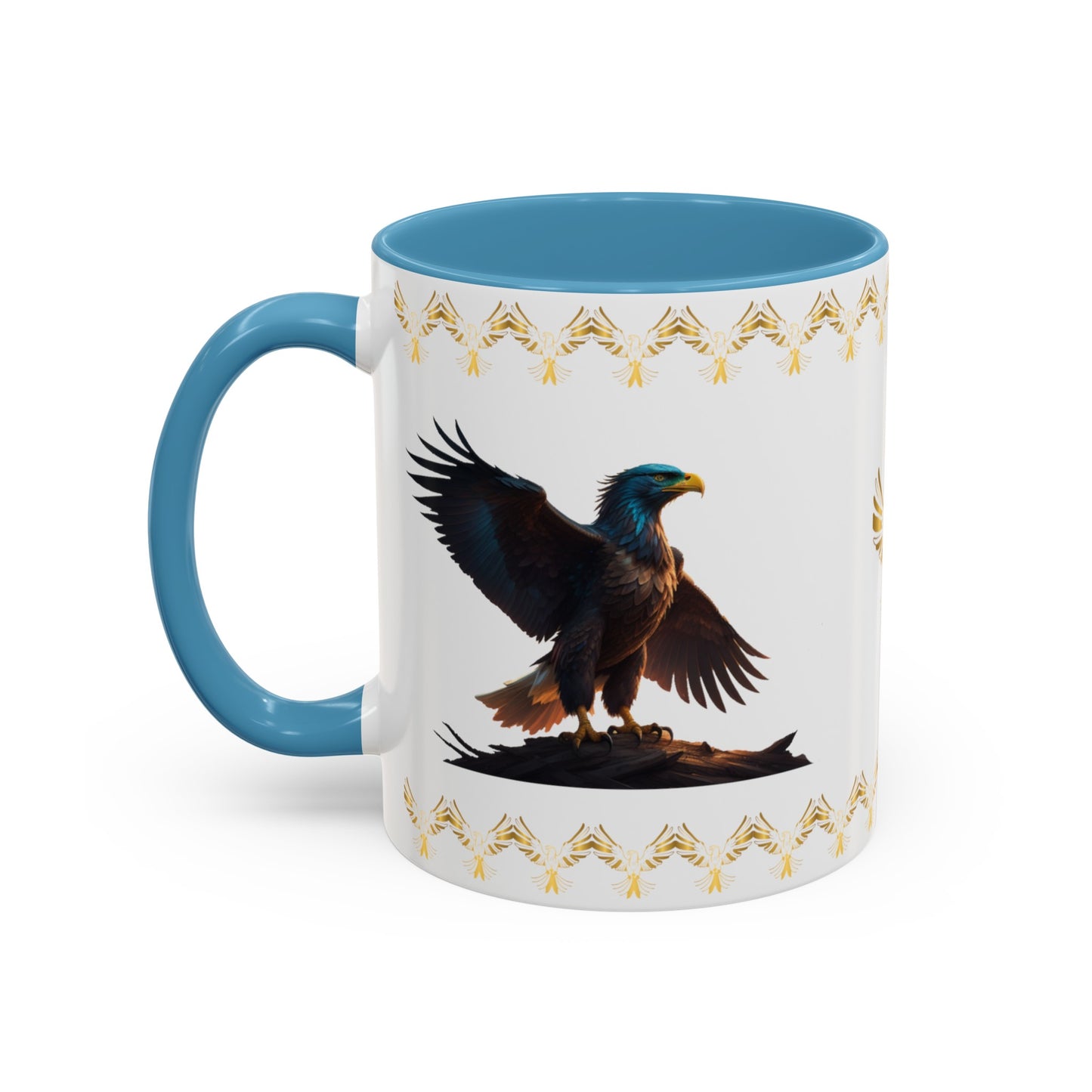 Wingspan of Strength: Eagle Accent Coffee Mug (11, 15oz)