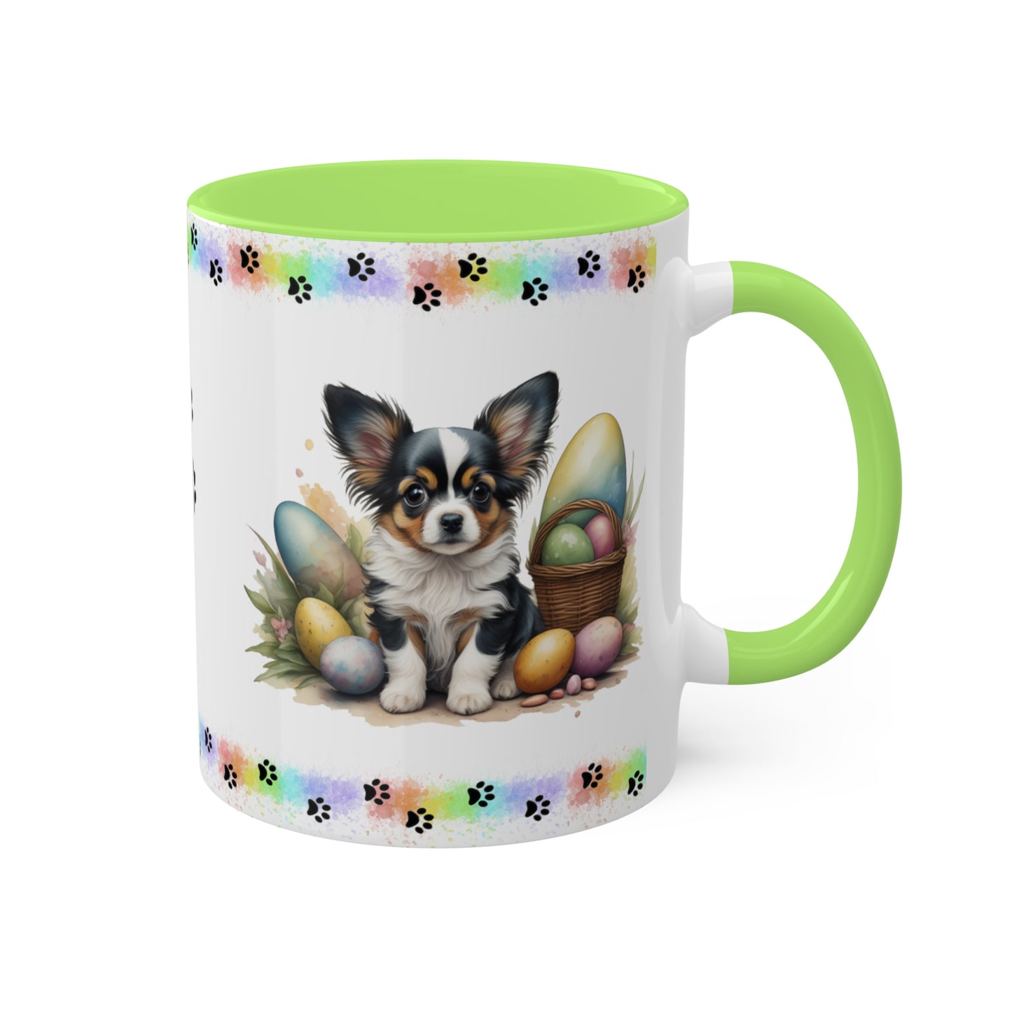 Papillon - Eggstra-Adorable Easter Puppy Two-Tone Coffee Mug, 11oz