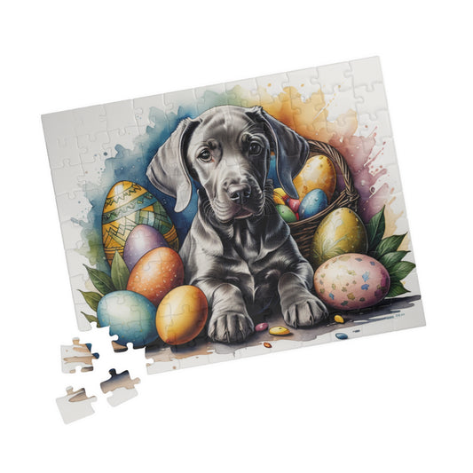 Weimaraner - Hoppy Paws Easter Delight Mental Health Puzzle