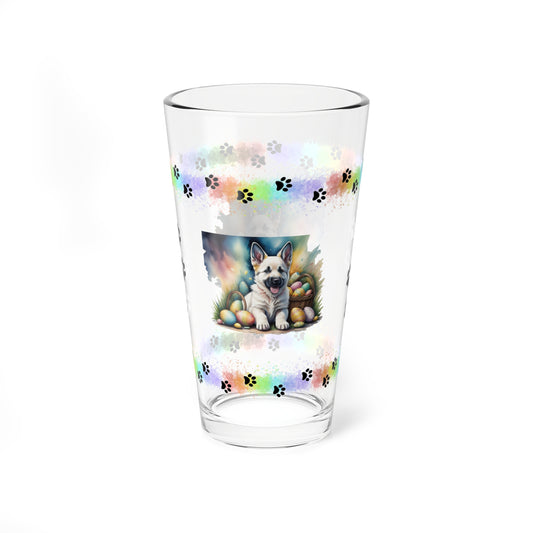 German Shepherd - Pawsitively Joyful Easter Puppy - Pint Glass, 16oz